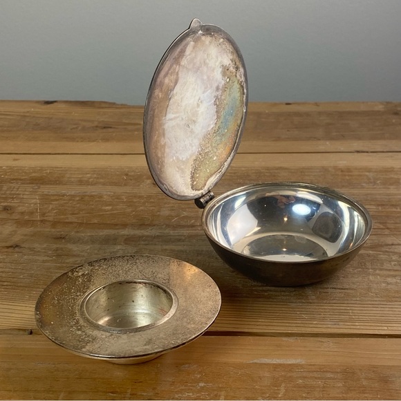 Silver Plate Design House Stockholm Shell Tea Light Holder Design Magnus Löfgren - Picture 8 of 16